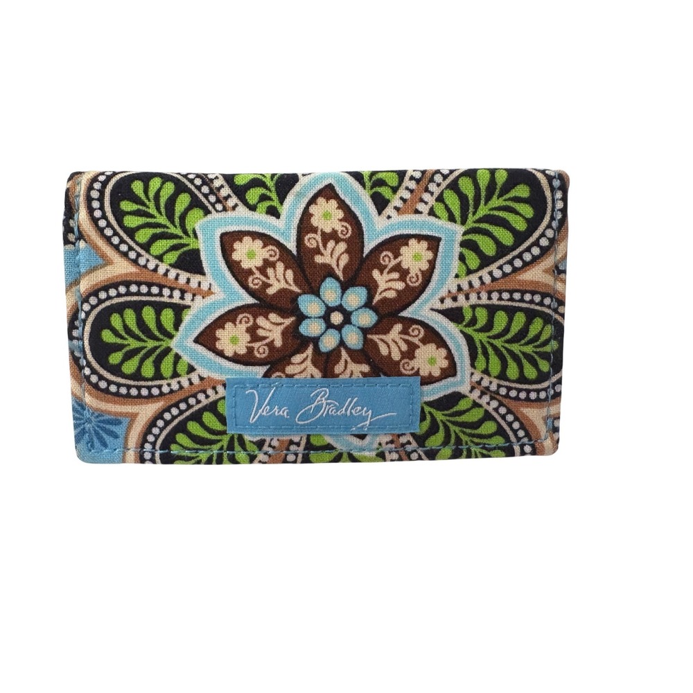 Vera Bradley Bali Blue Floral Business Card ID Credit Card Holder